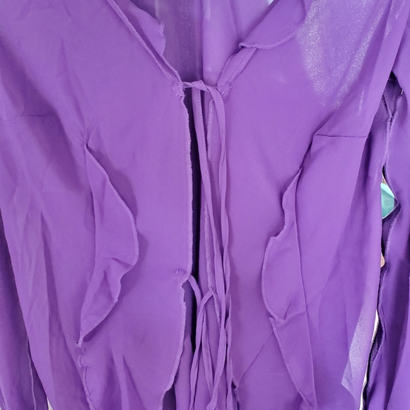Purple flowy blouse - Picture 6 of 6
